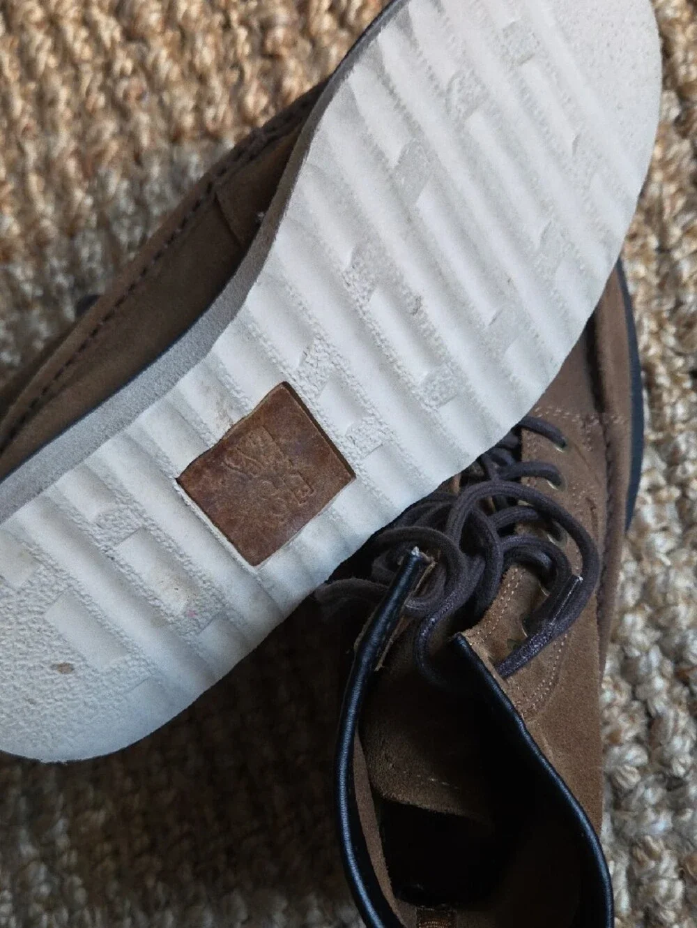 Men's Brown Suede Lace-Up Boots